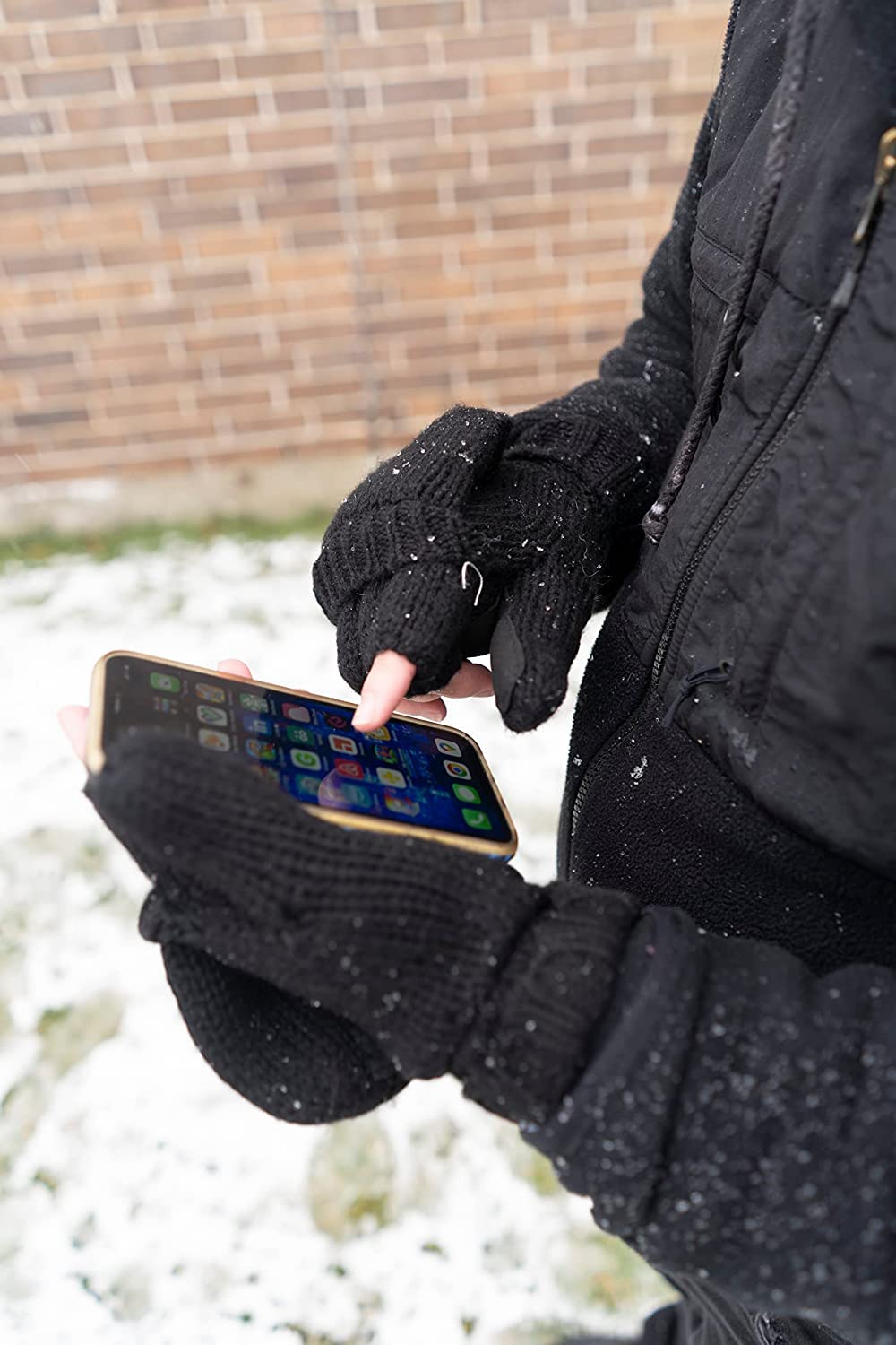 Convertible Wool Glove Mittens by Funky Junque