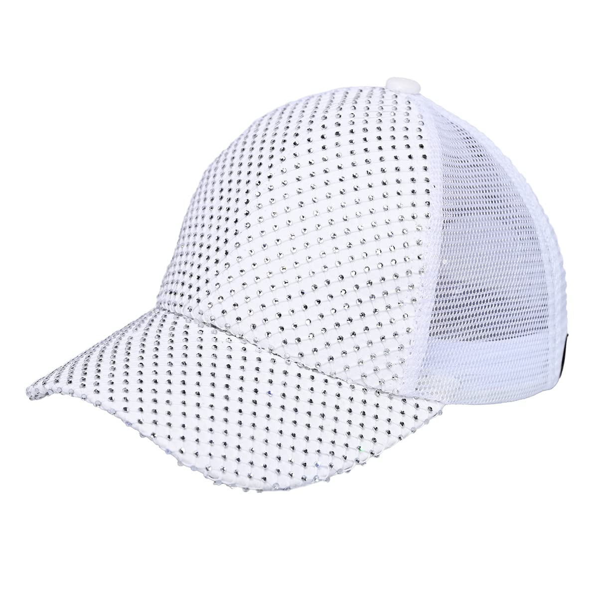 Rhinestone Net Mesh Trucker Hat by Funky Junque