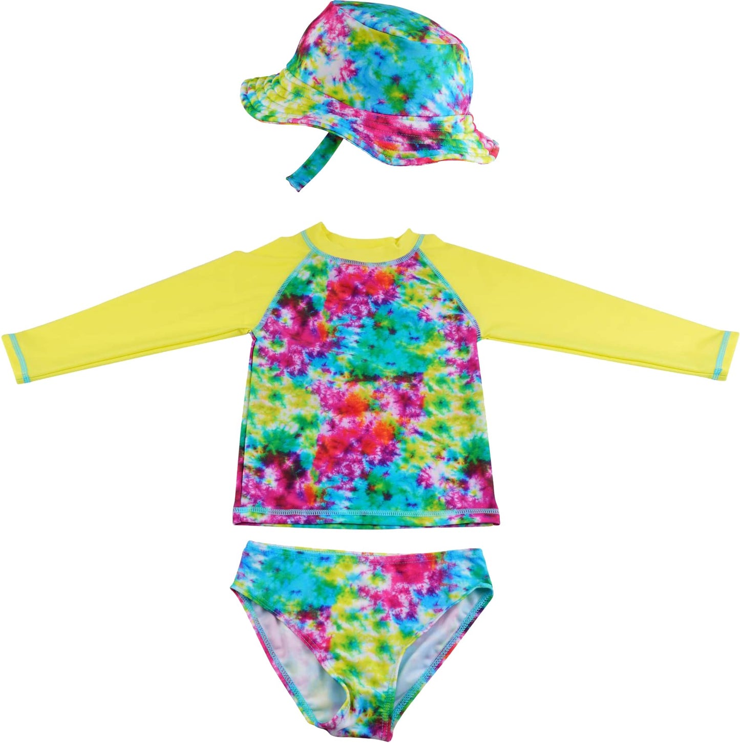 Funky Junque 3 Piece UPF 50+ Matching Long Sleeved Rash Shirt
