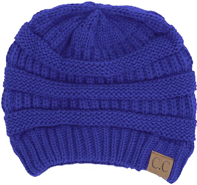 Classic Ribbed Cable Knit Beanie