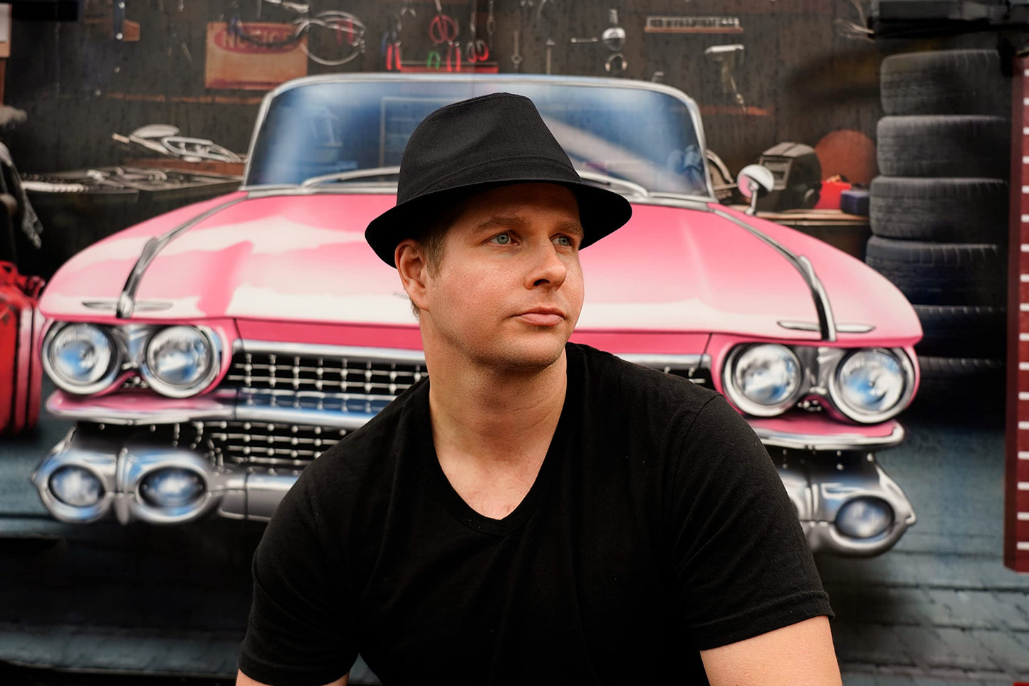 Cotton Short Brim Summer Fedora by Funky Junque