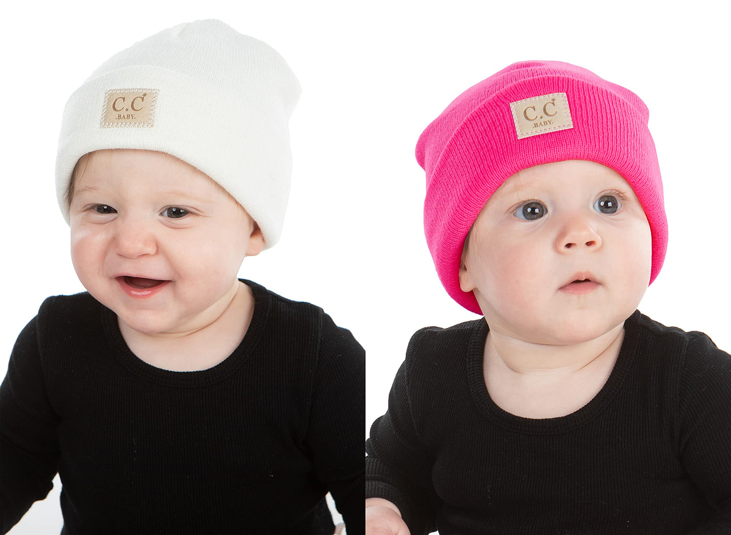 Suede Patch Baby Beanie by Funky Junque