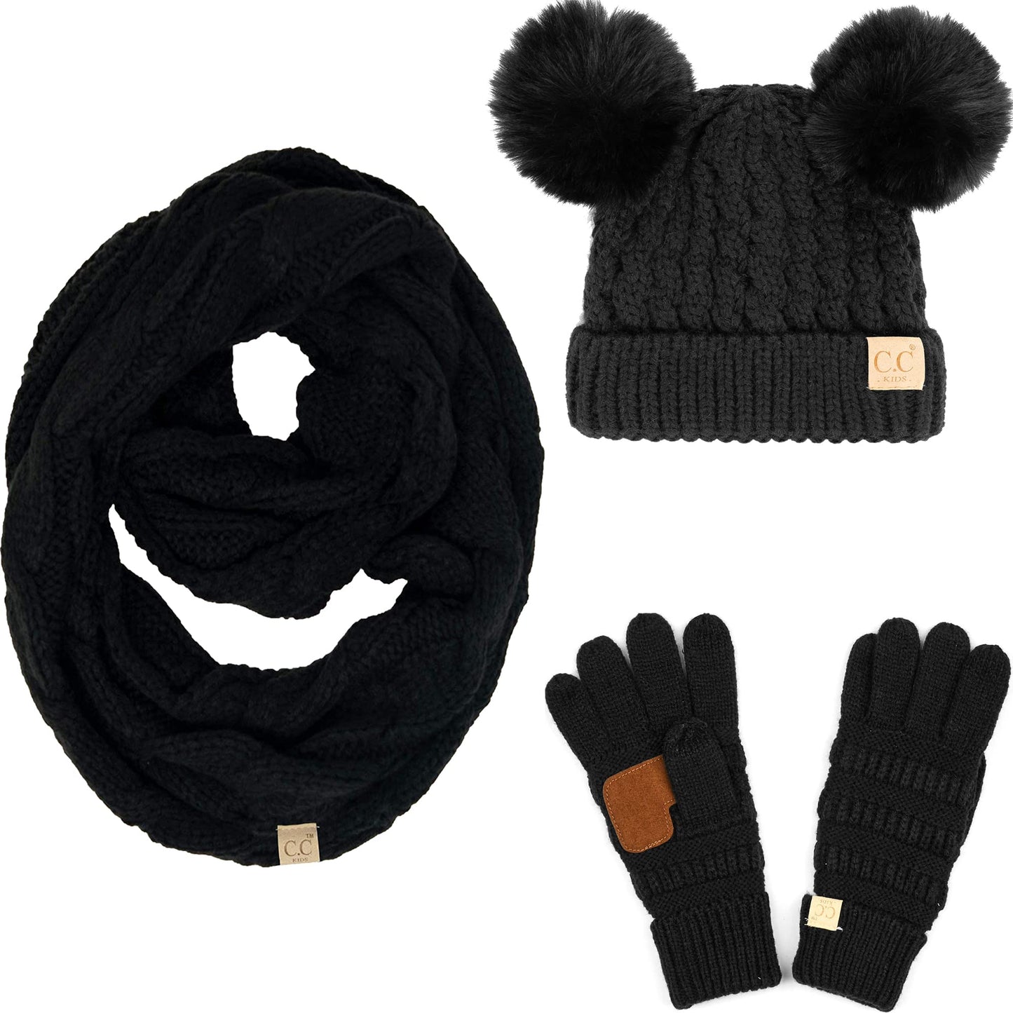Funky Junque Kids Beanie, Scarf & Gloves Matching Sets