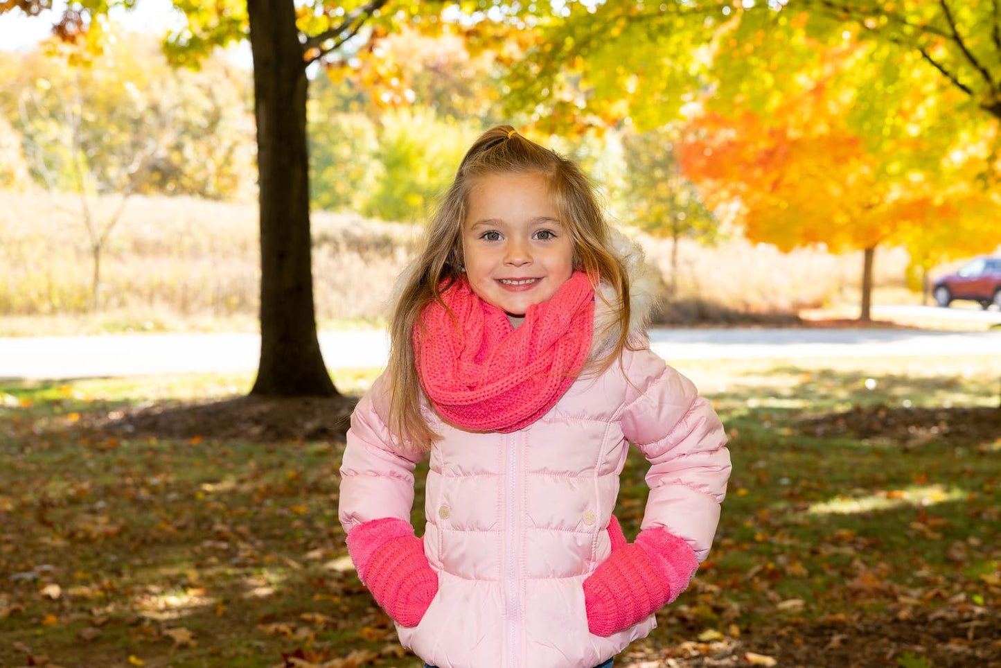 Kids Scarf & Mitten Matching Set by Funky Junque