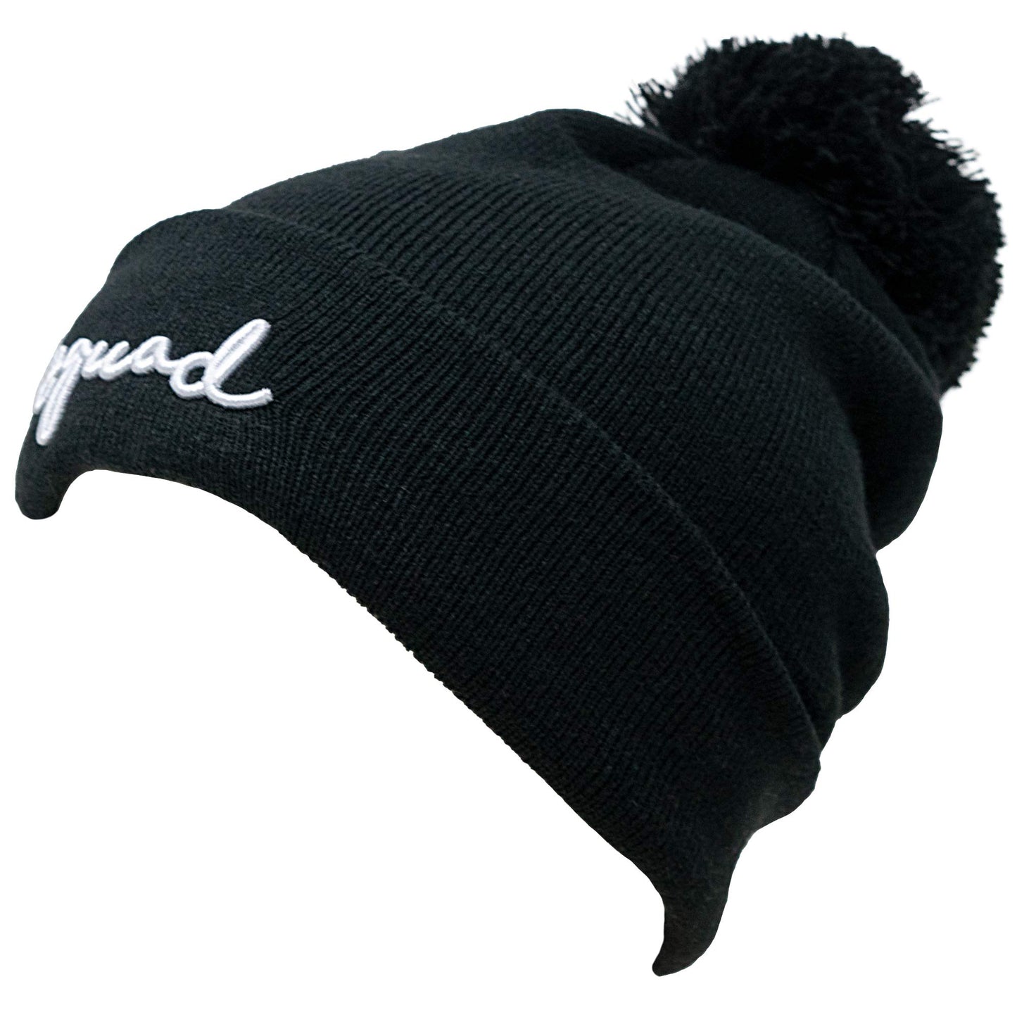 Bride/Squad Embroidered Pom Beanie by Funky Junque