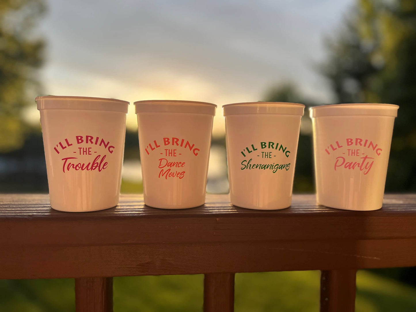 Celebration Saying Party Cups by Funky Junque