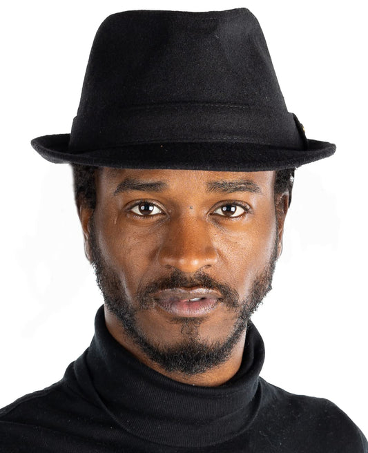 Short Brim Wool Fedora by Funky Junque