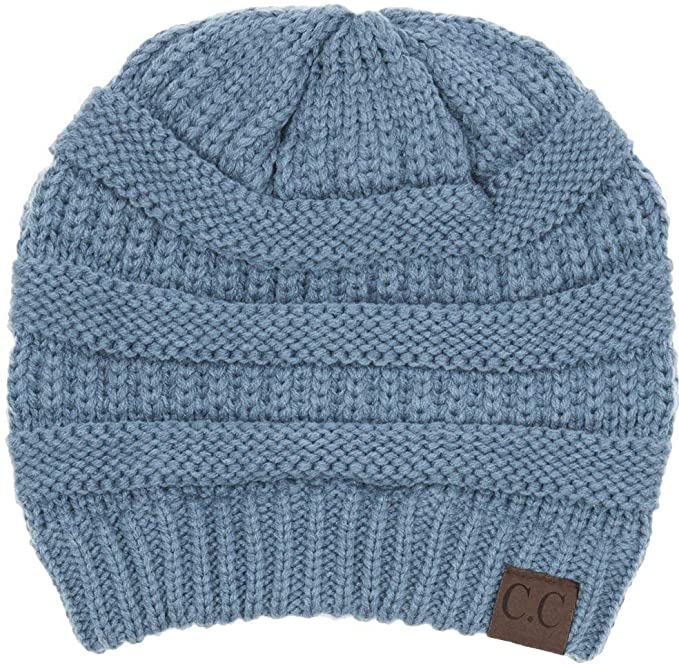 Classic Ribbed Cable Knit Beanie