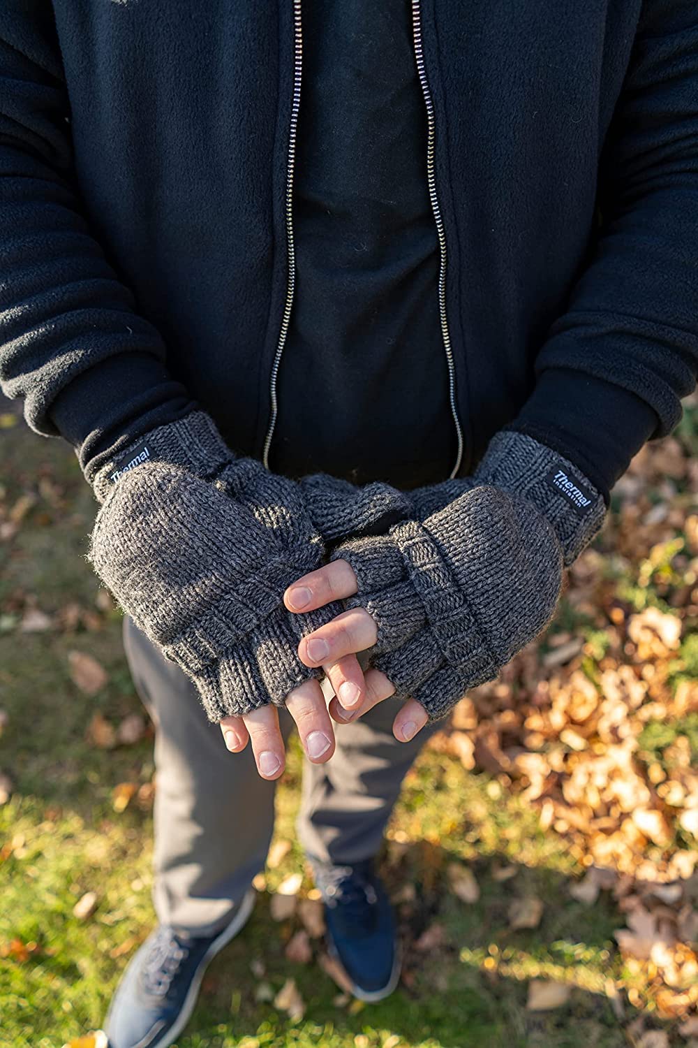 Convertible Wool Glove Mittens by Funky Junque