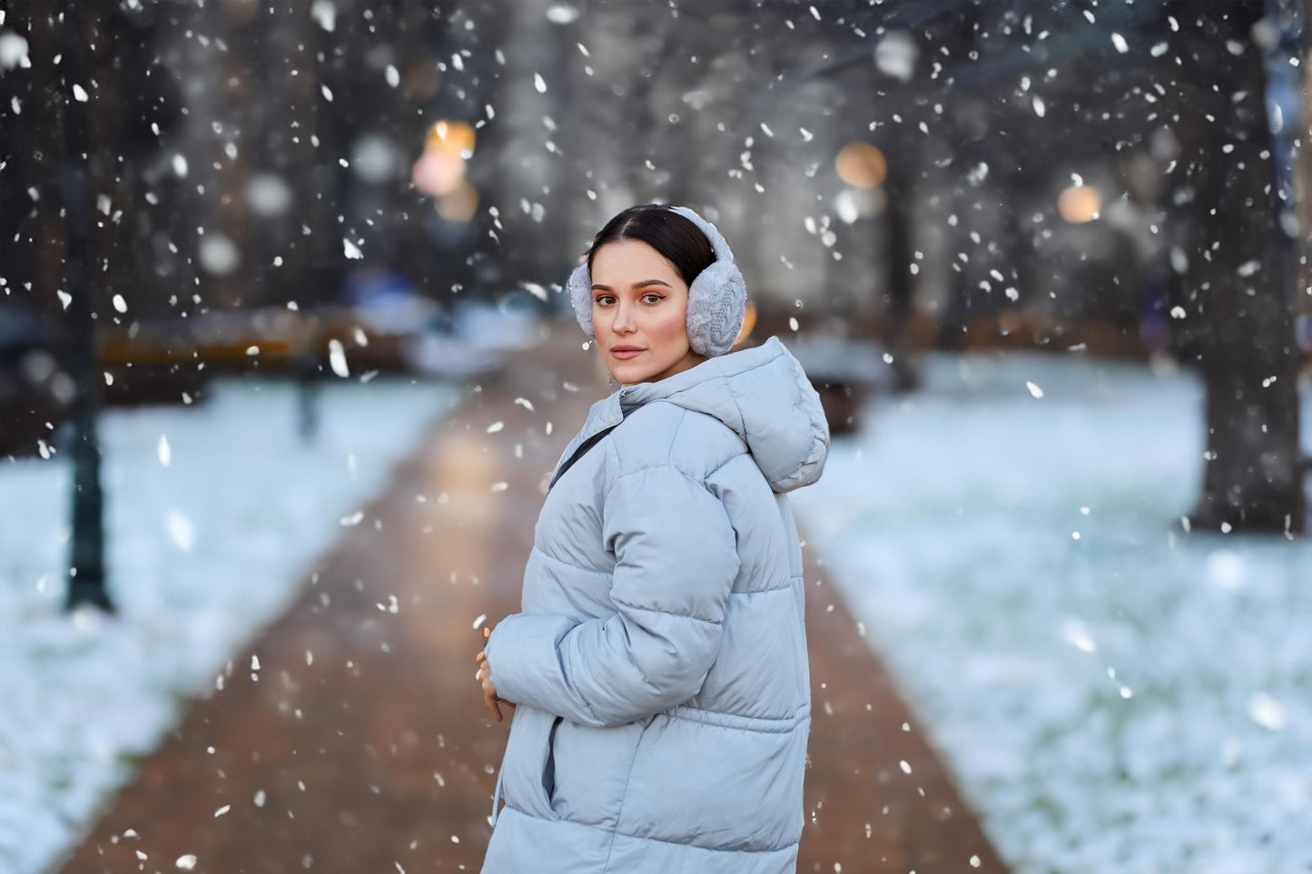 Cable Knit Adjustable Fuzzy Ear Muffs by Funky Junque