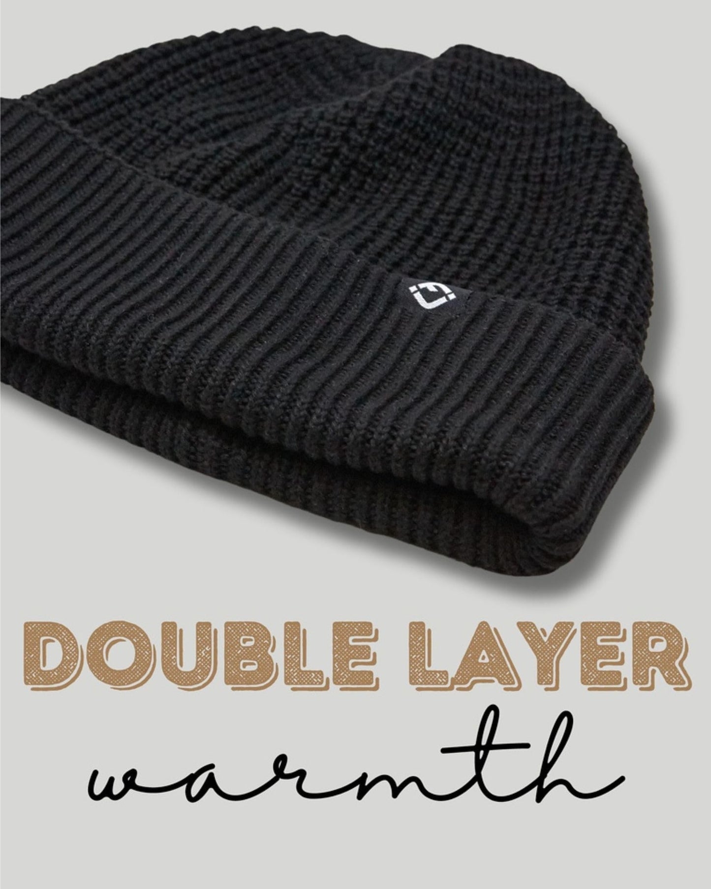 Waffle Knit Double Layer Beanie by Funky Junque