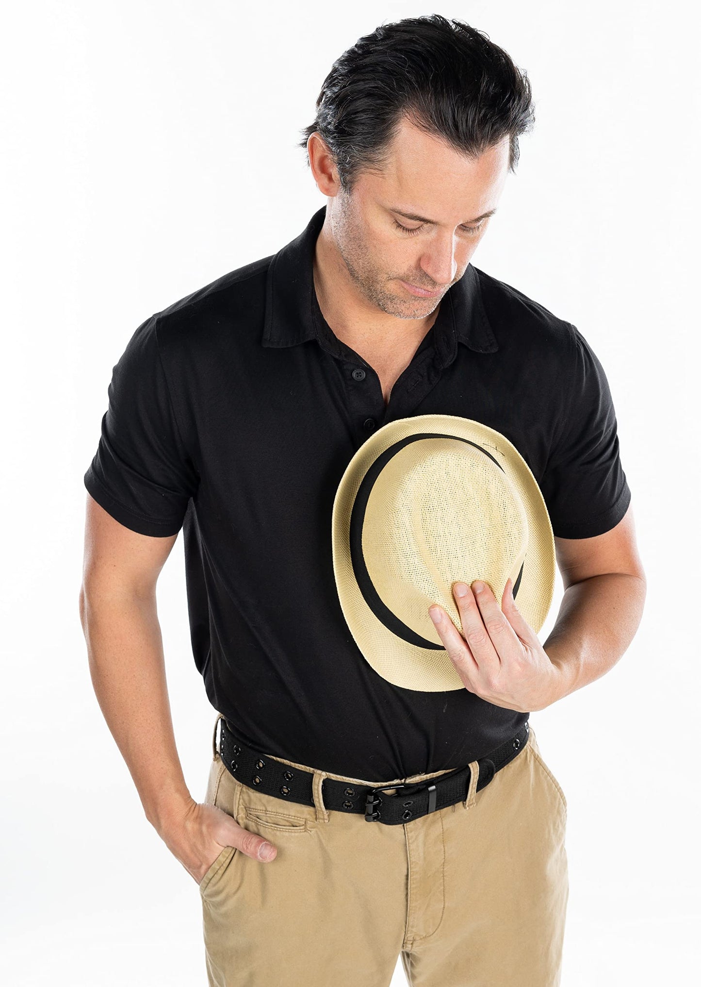 Straw Fedora Hats for Men by Funky Junque