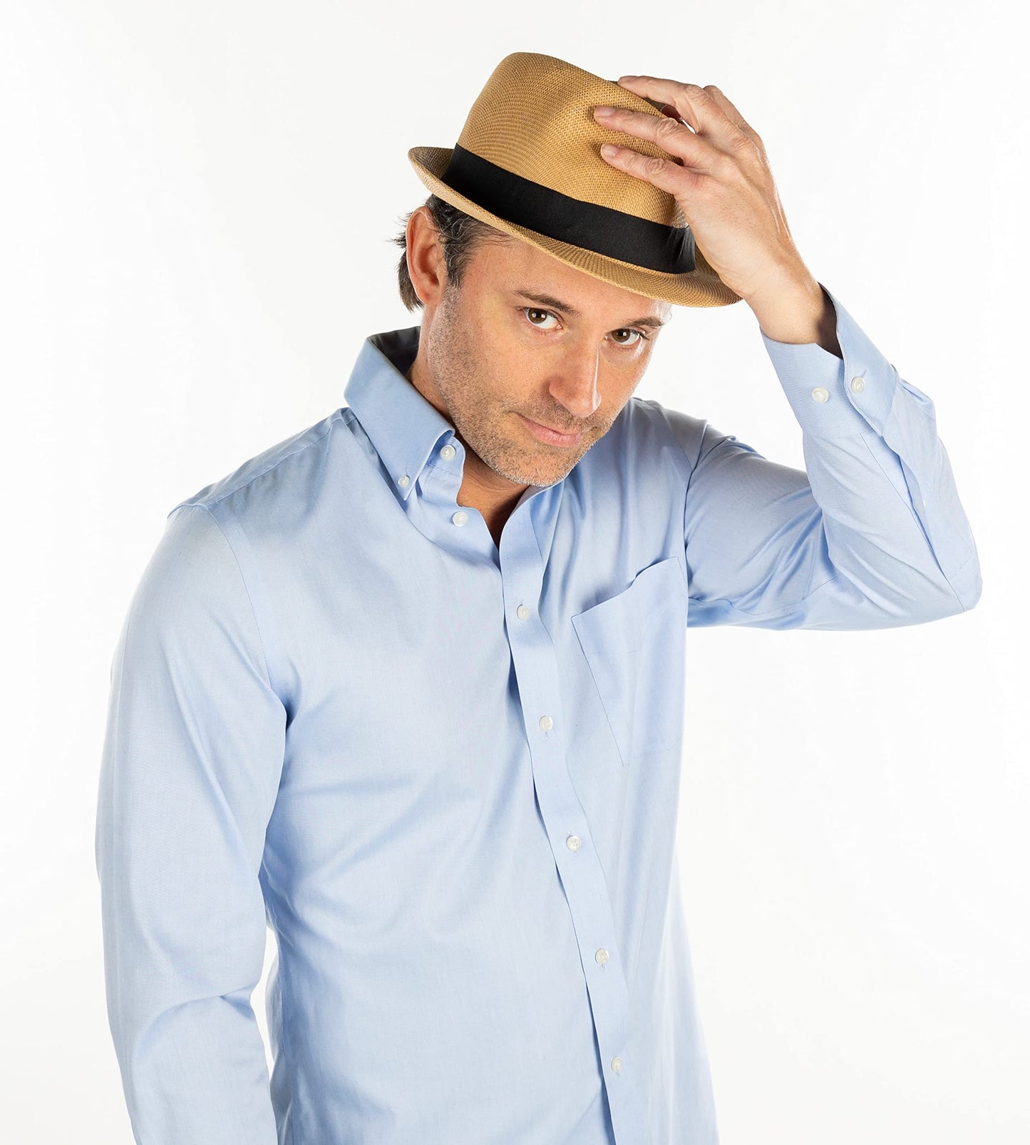 Straw Fedora Hats for Men by Funky Junque