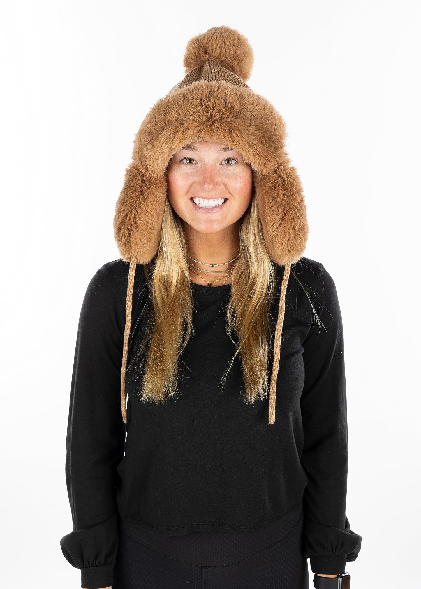 Fluffy Knit Trapper Hat by funky junque