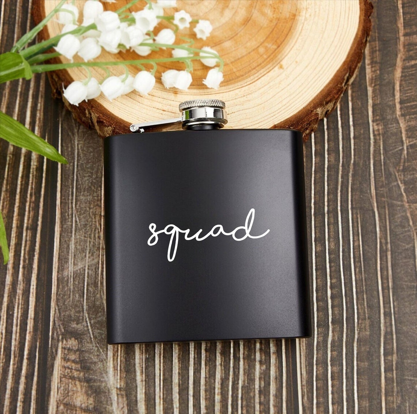 Bridal Stainless Steel Hip Flasks by Funky Junque