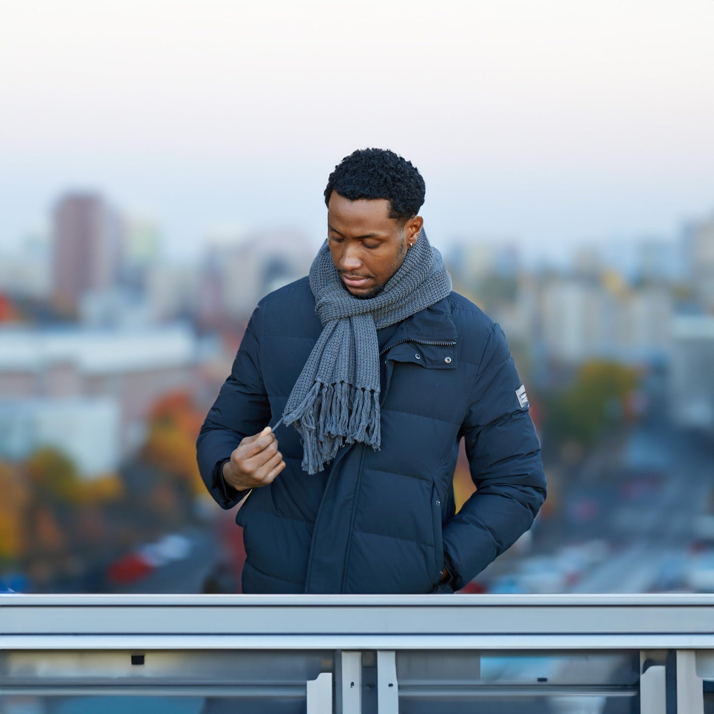 Waffle Knit Scarf by Funky Junque