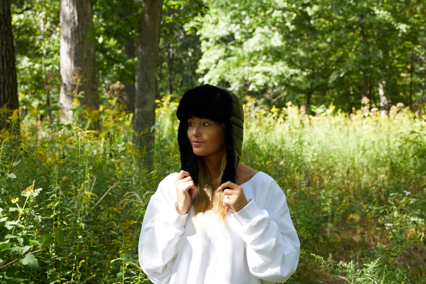 Puffer Trapper Hat by Funky Junque