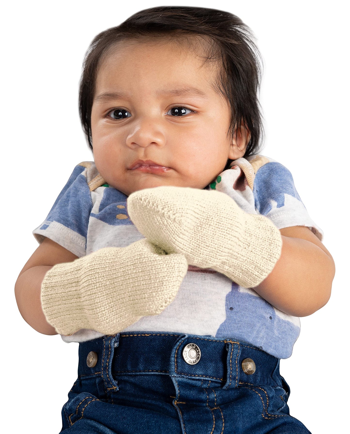Fleece Lined Baby Mittens by Funky Junque