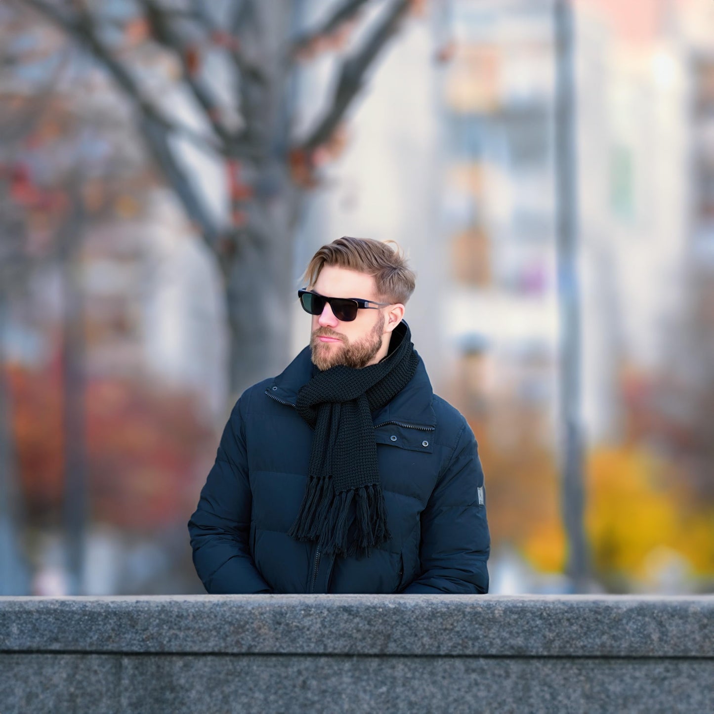 Waffle Knit Scarf by Funky Junque