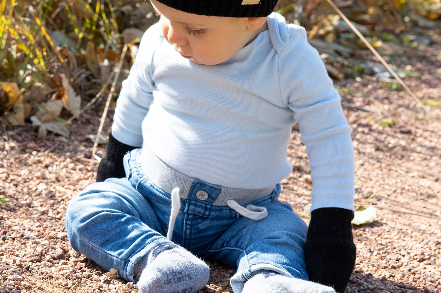 Fleece Lined Baby Mittens by Funky Junque