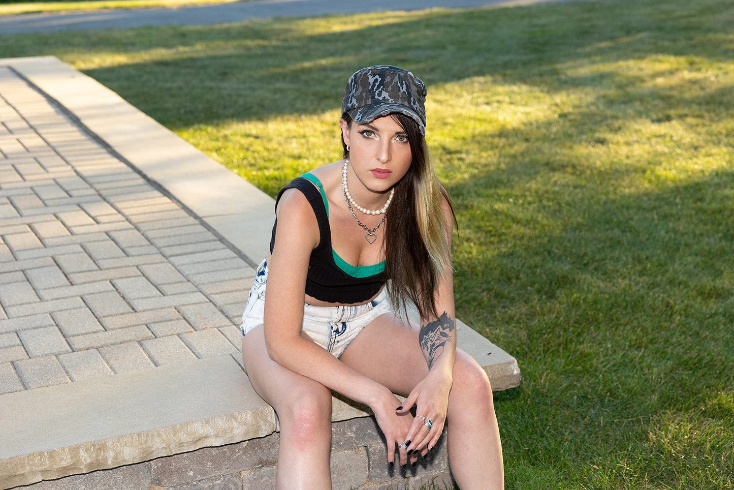 Distressed Cadet Hat by Funky Junque