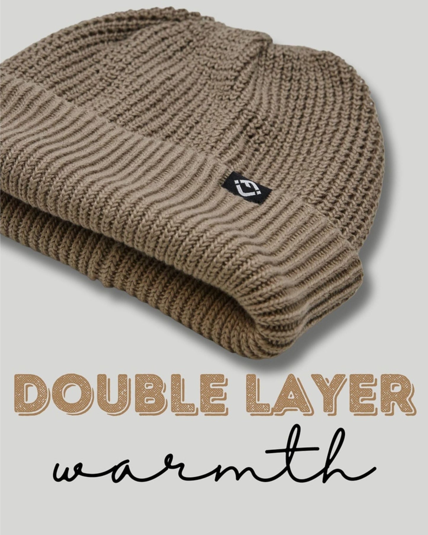 Waffle Knit Double Layer Beanie by Funky Junque