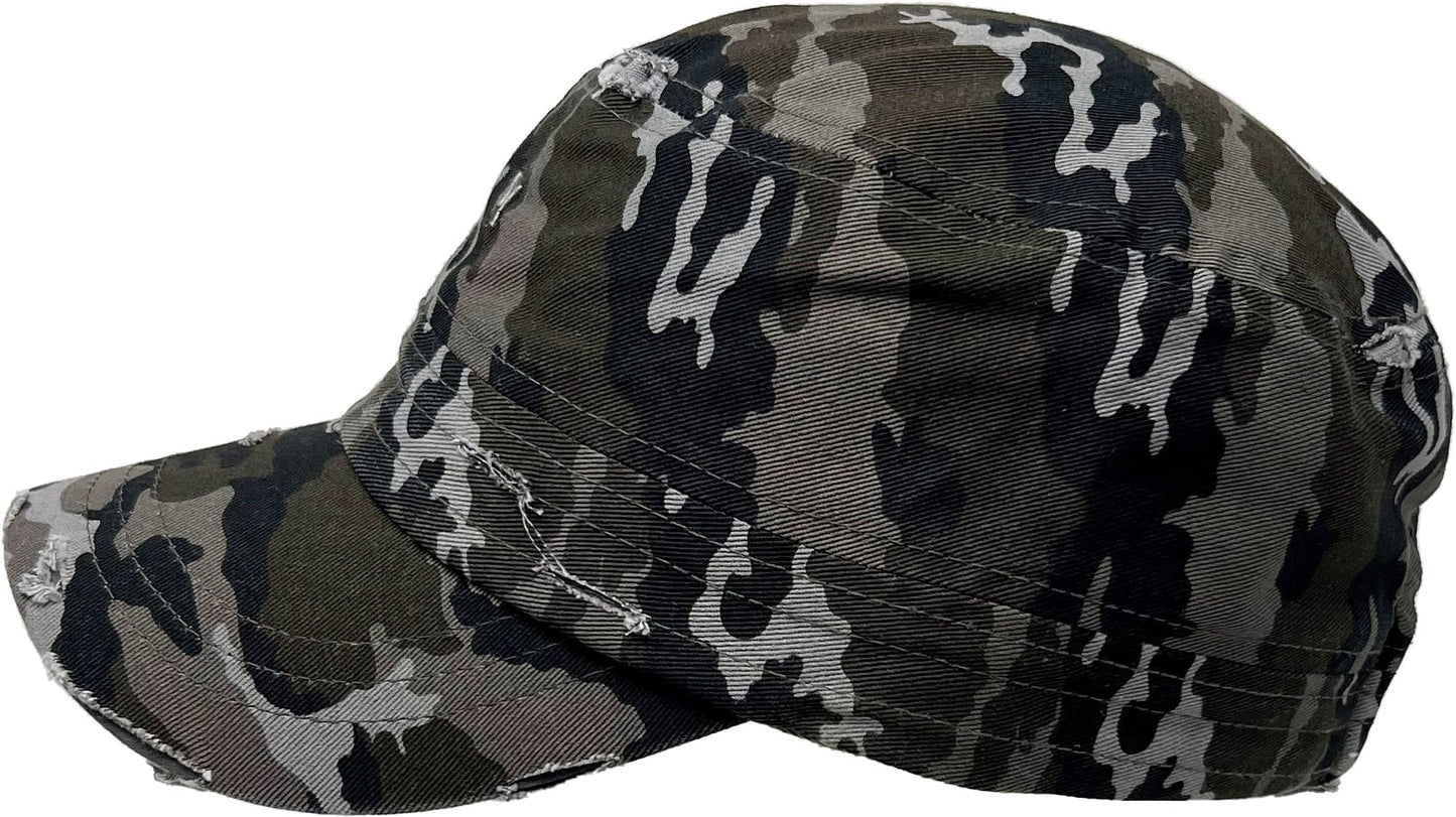 Distressed Cadet Hat by Funky Junque