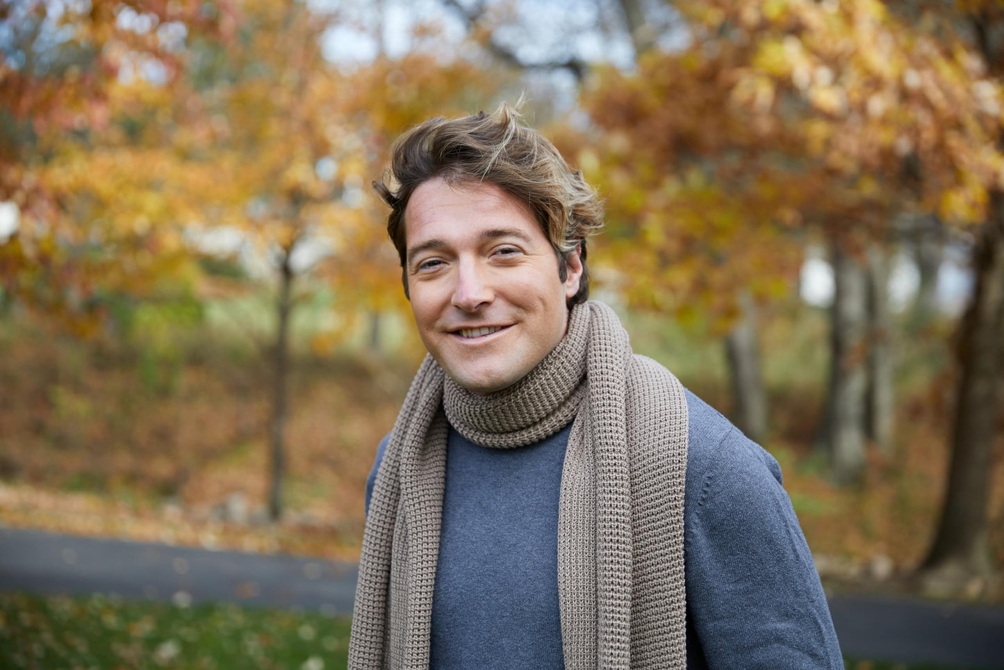 Waffle Knit Scarf by Funky Junque