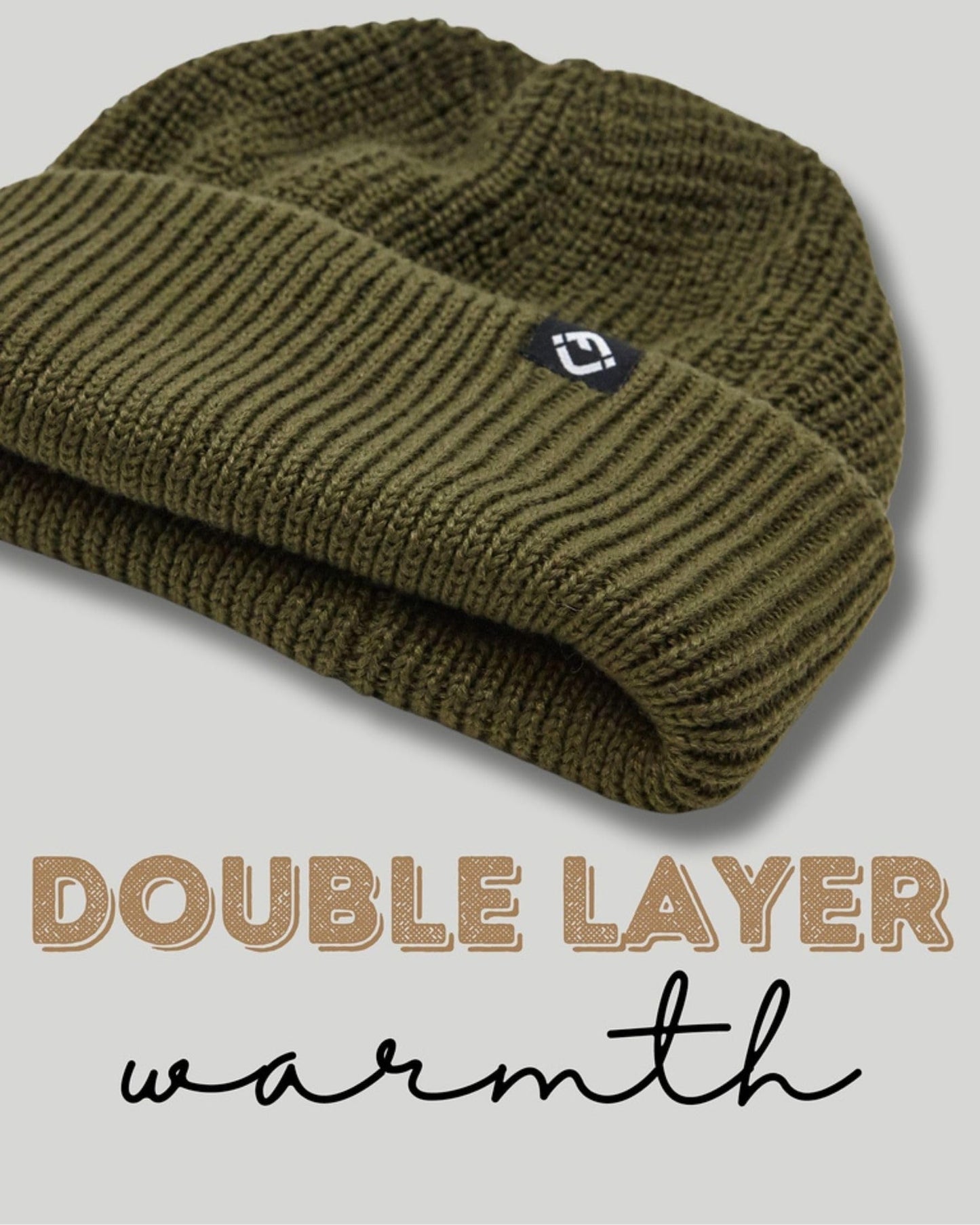 Waffle Knit Double Layer Beanie by Funky Junque