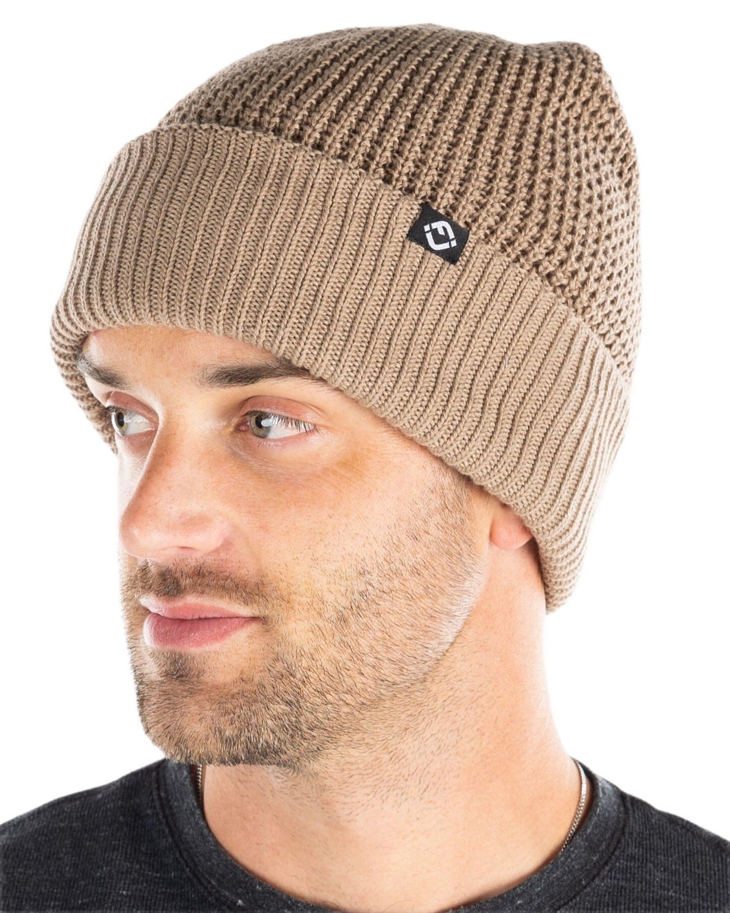 Waffle Knit Double Layer Beanie by Funky Junque