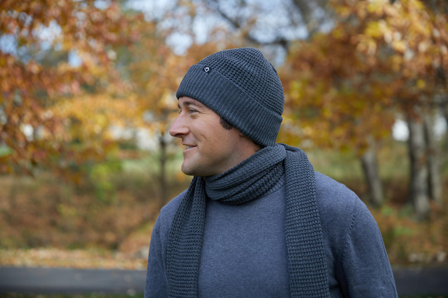 Waffle Knit Double Layer Beanie by Funky Junque