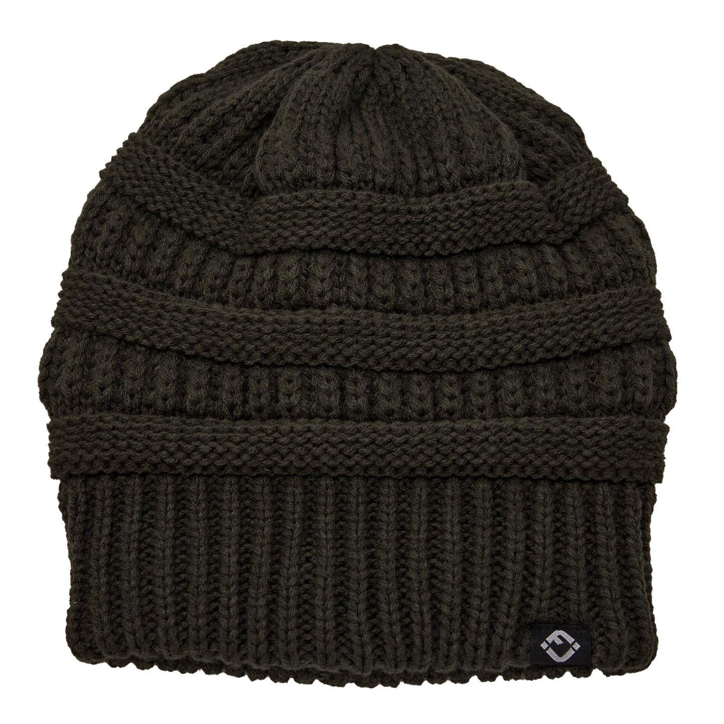 Satin Lined Ribbed Knit Beanie by Funky Junque
