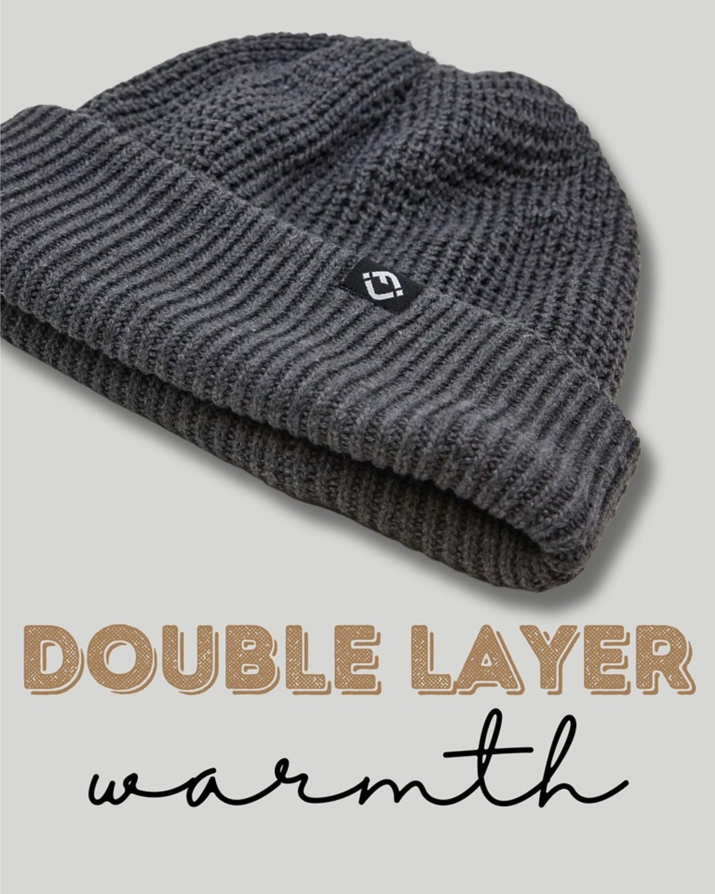 Waffle Knit Double Layer Beanie by Funky Junque