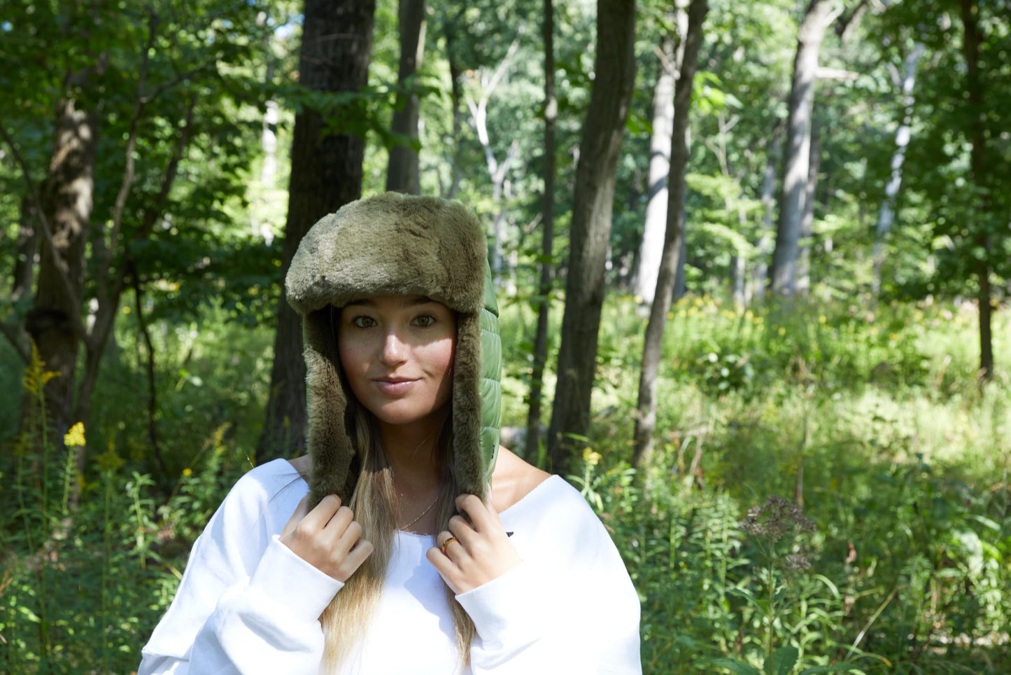 Puffer Trapper Hat by Funky Junque