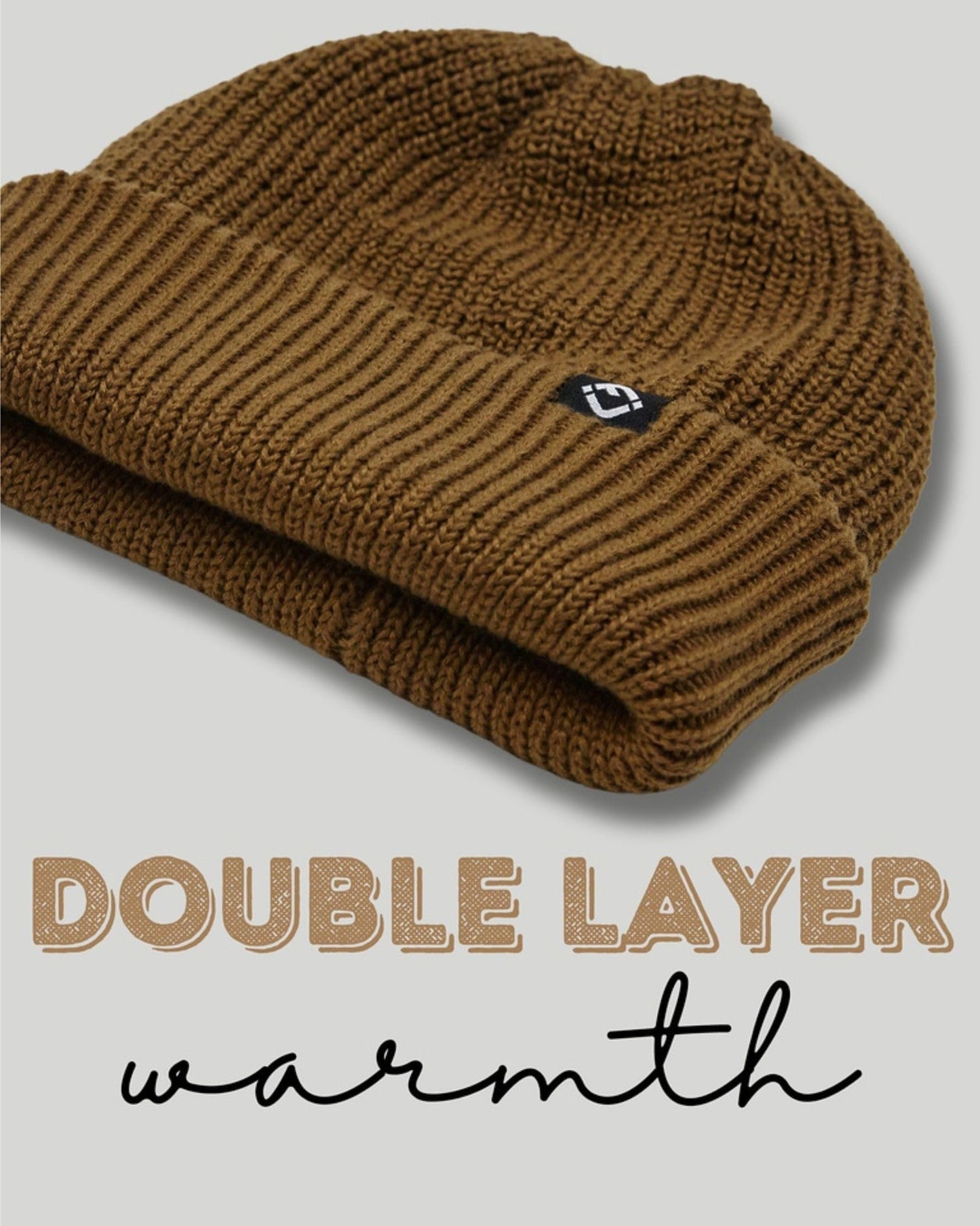 Waffle Knit Double Layer Beanie by Funky Junque