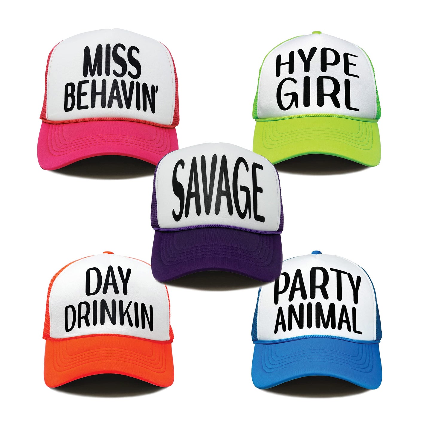 Party Sayings Trucker Hat by Funky Junque