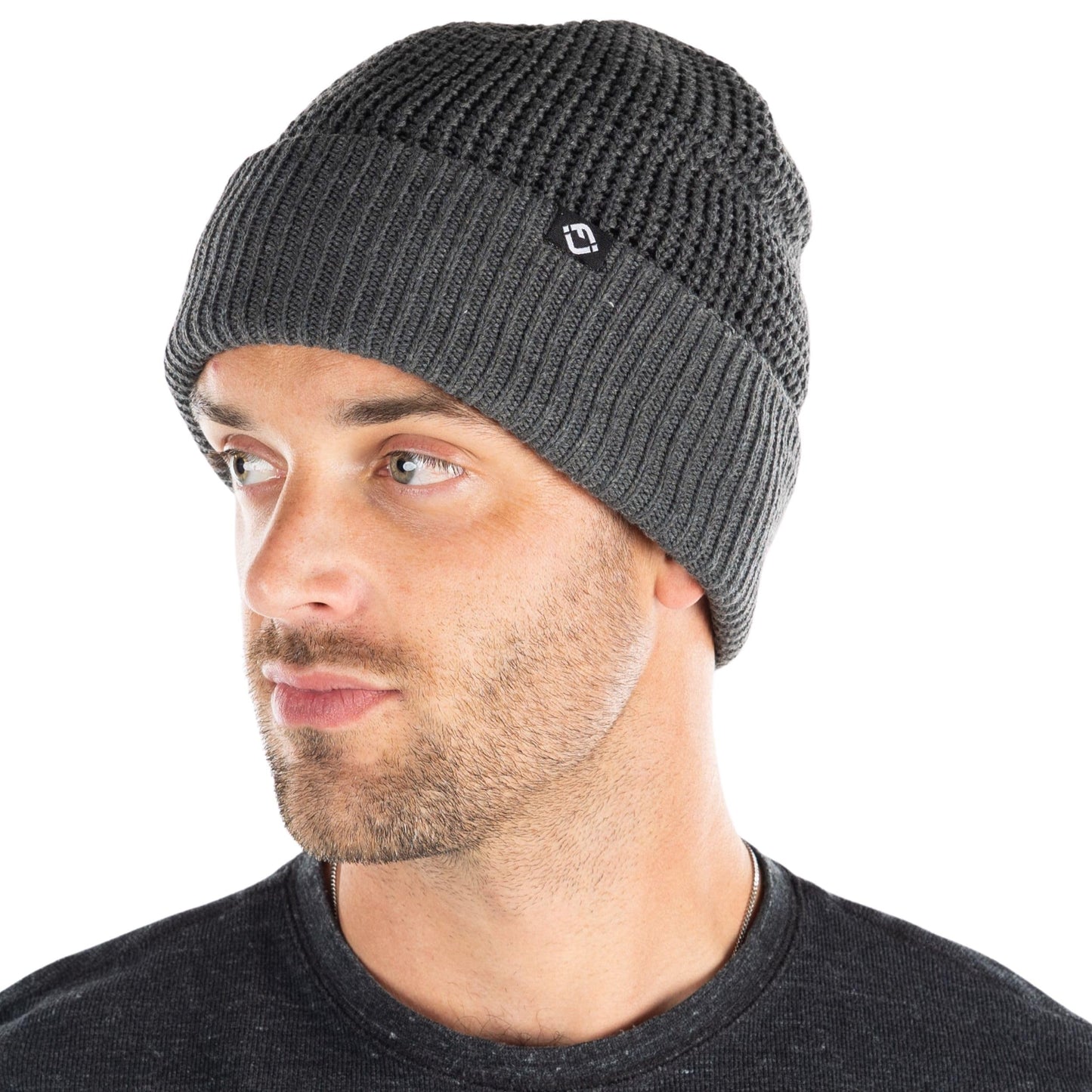Waffle Knit Double Layer Beanie by Funky Junque
