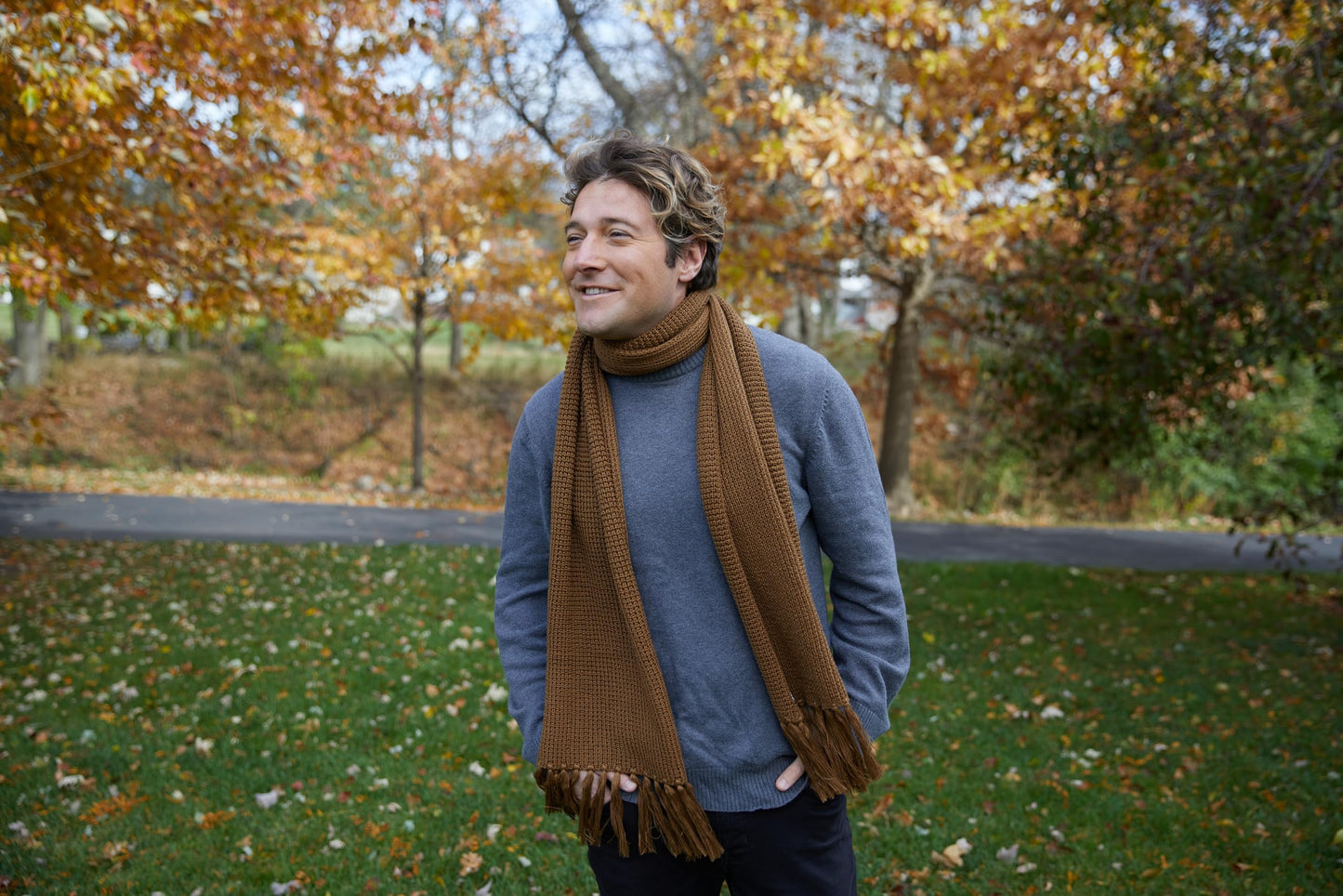 Waffle Knit Scarf by Funky Junque