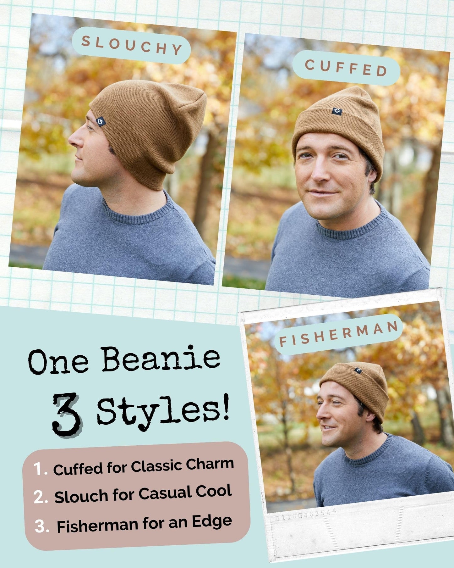 Knit Cuffed Watch Cap Beanie by Funky Junque