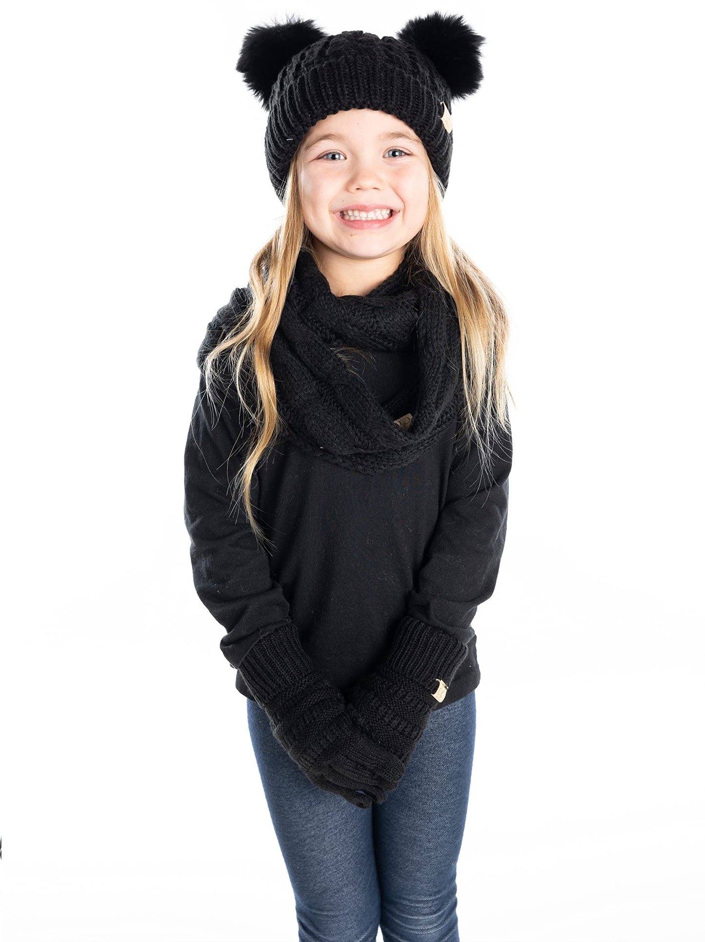 Funky Junque Kids Beanie, Scarf & Gloves Matching Sets