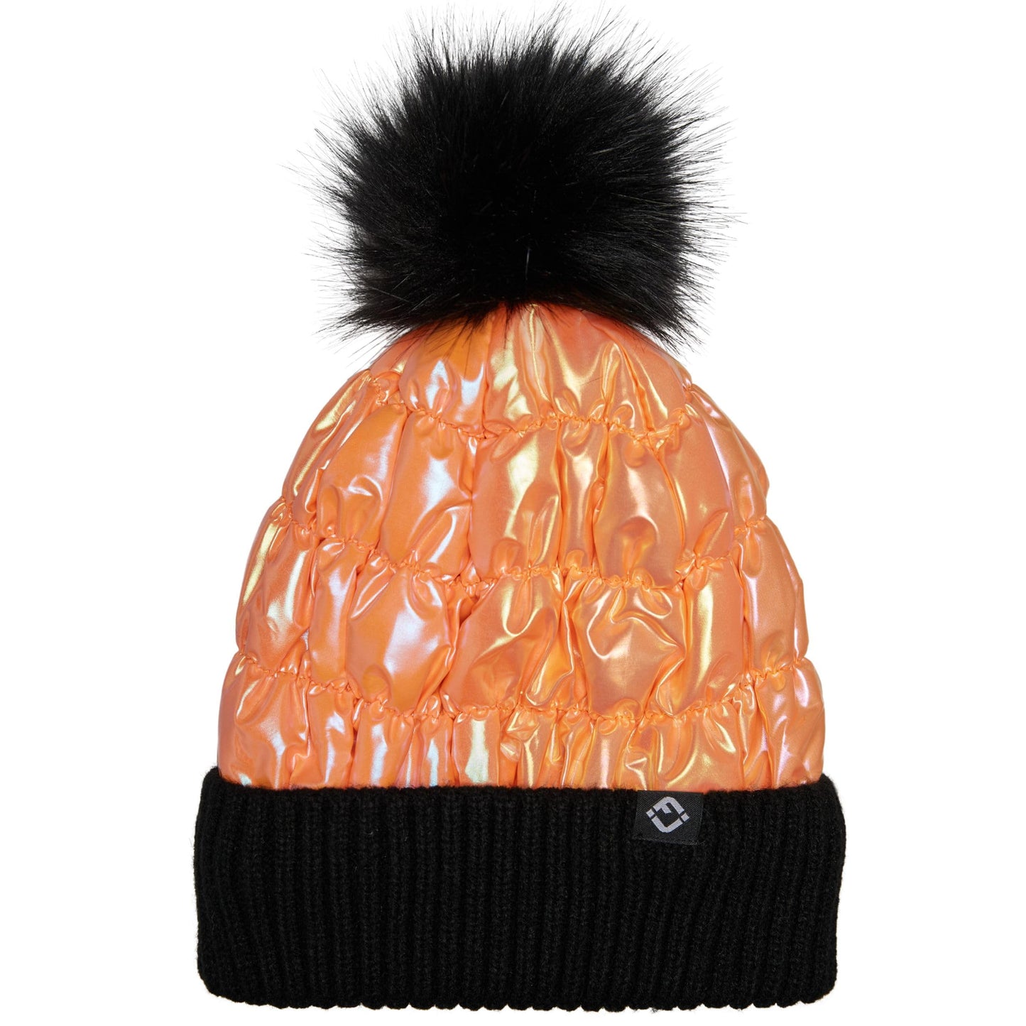 Puffer Beanie Faux Fur Pom by Funky Junque