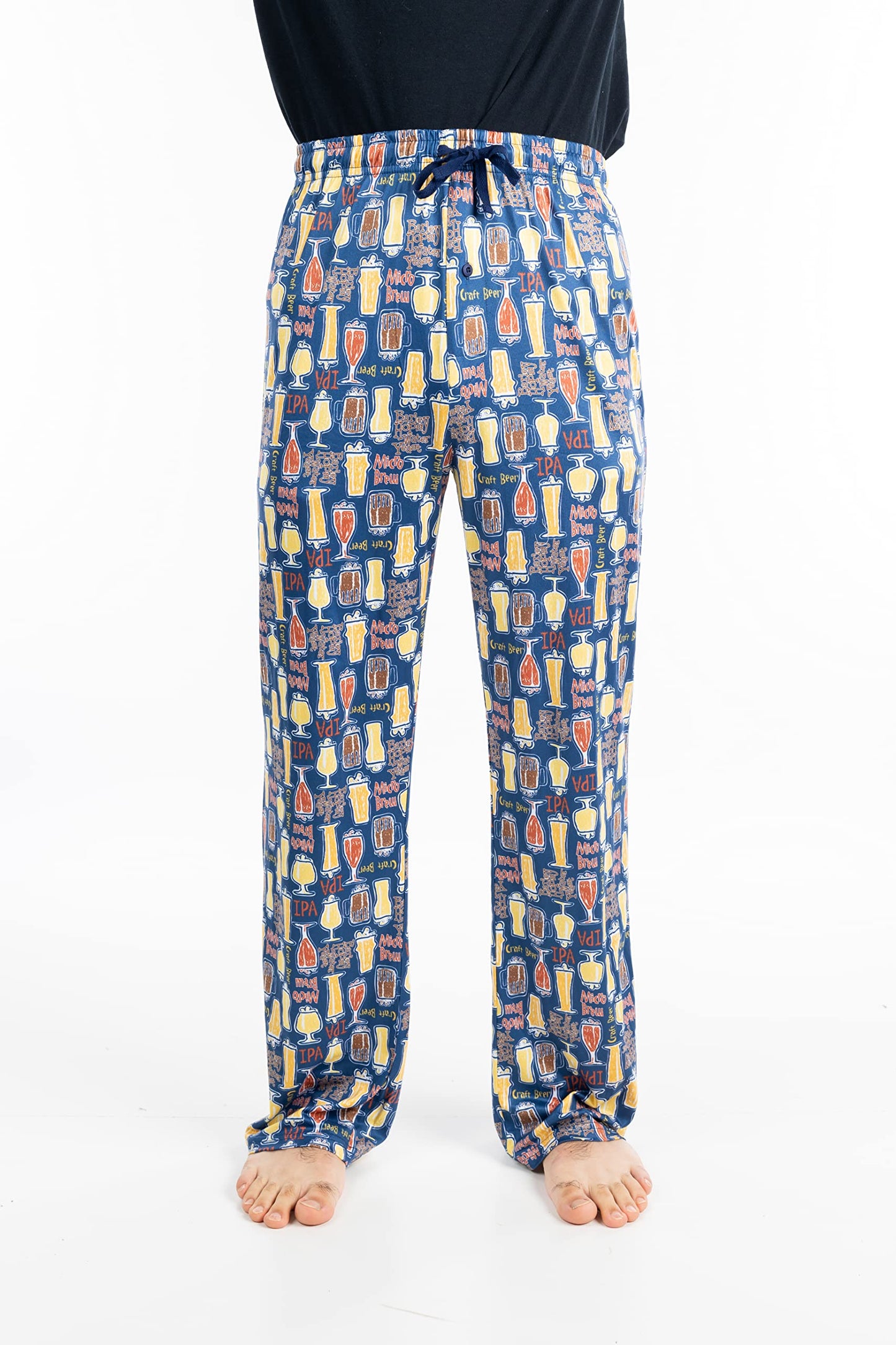 Men's Novelty Pattern Pajama Pants by Funky Junque