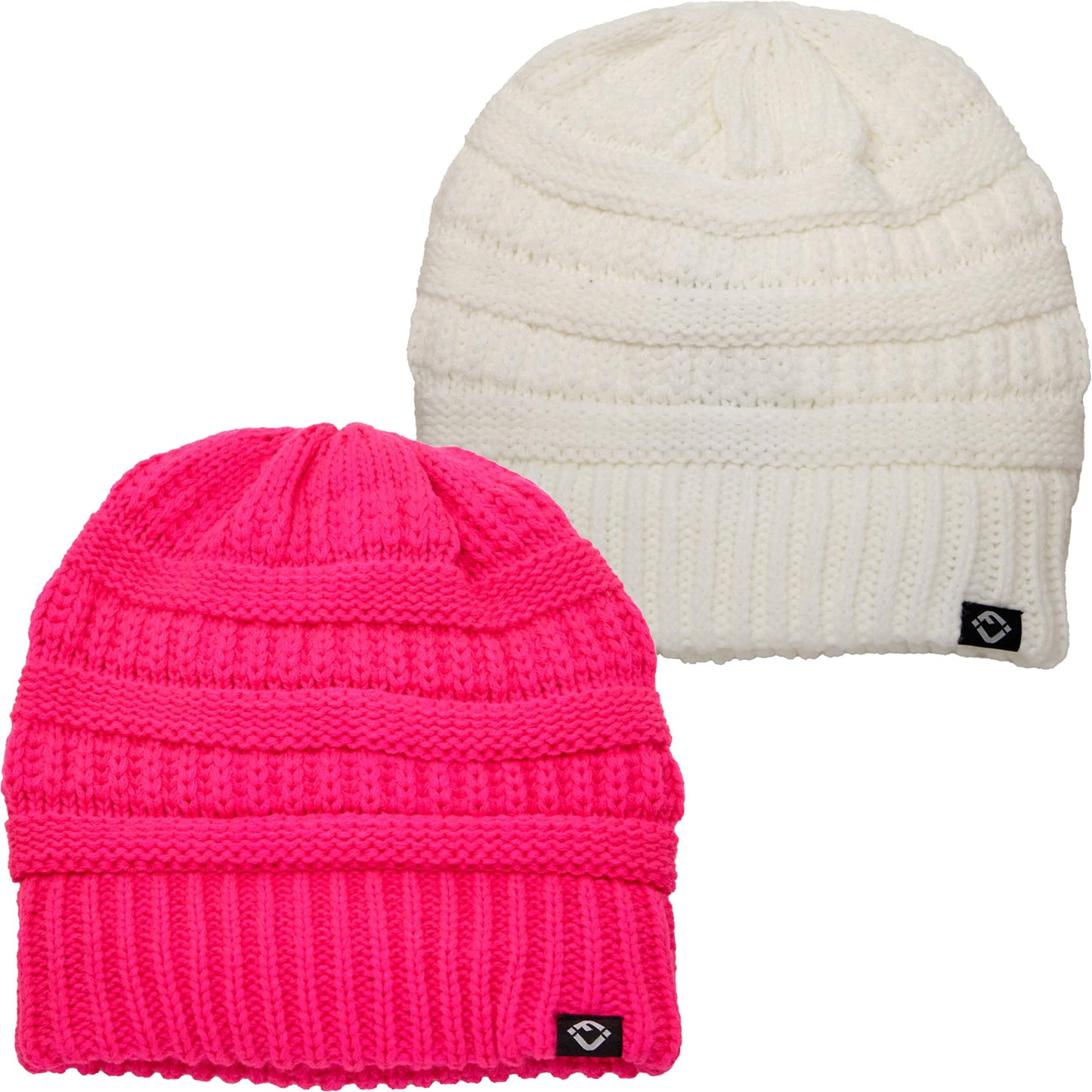 Satin Lined Ribbed Knit Beanie by Funky Junque