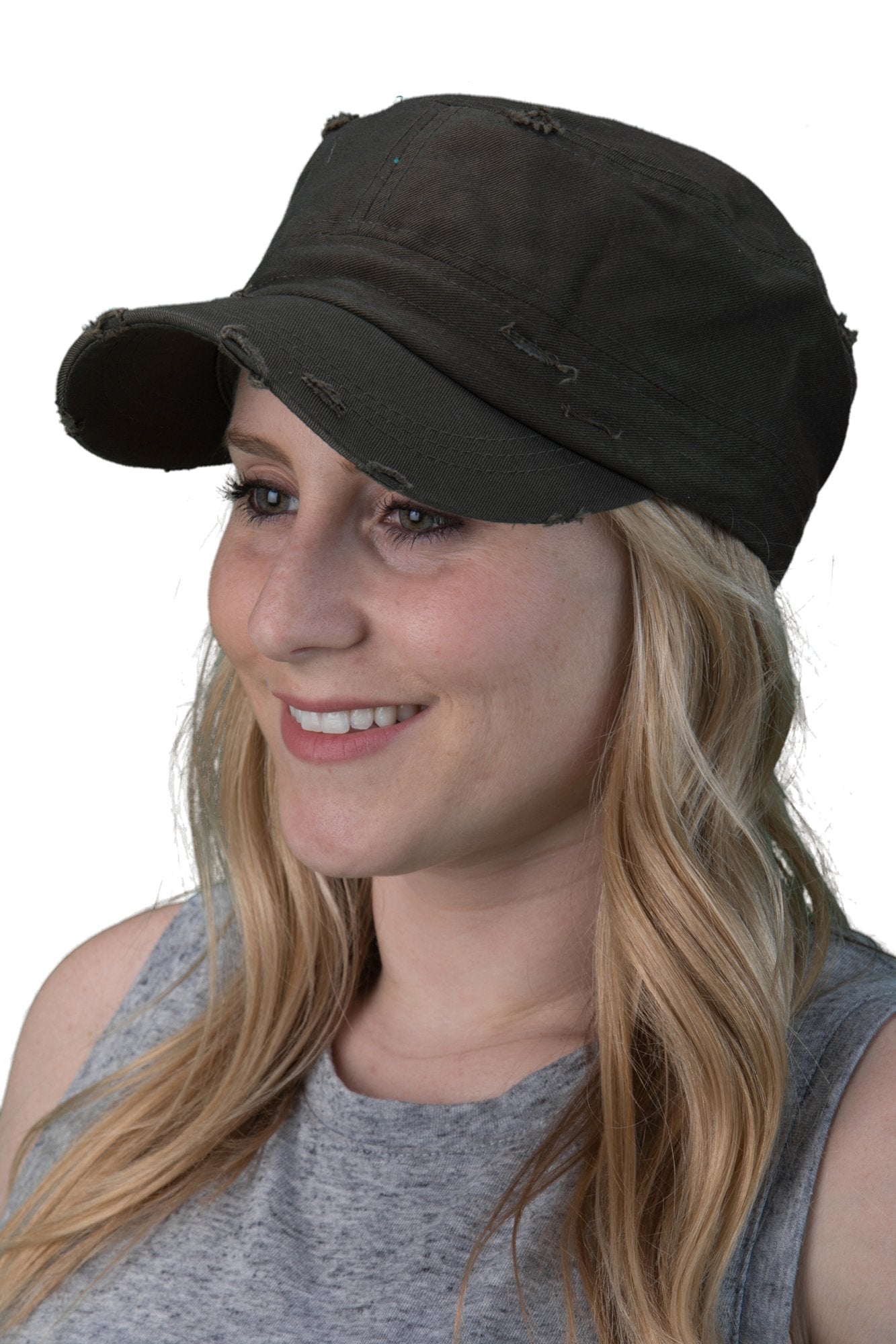 Distressed Cadet Hat by Funky Junque - Main Image