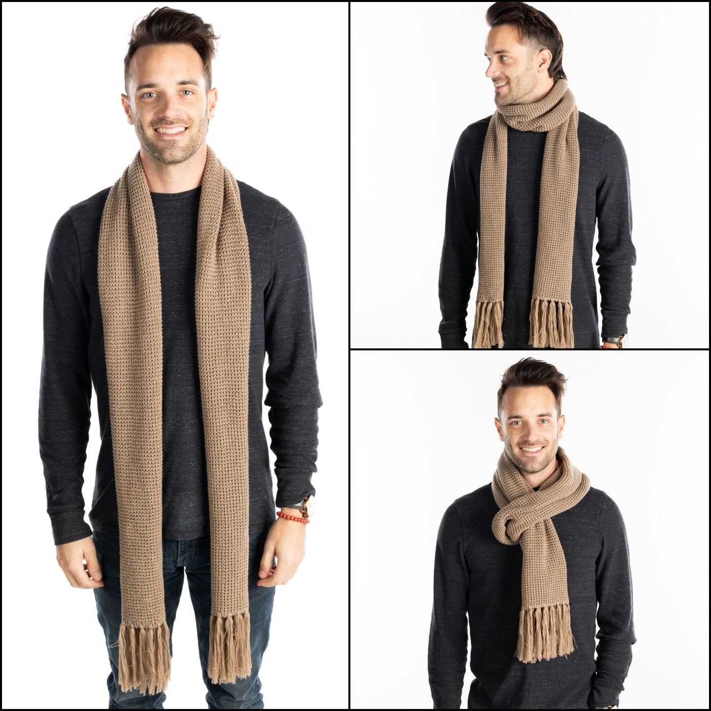 Waffle Knit Scarf by Funky Junque