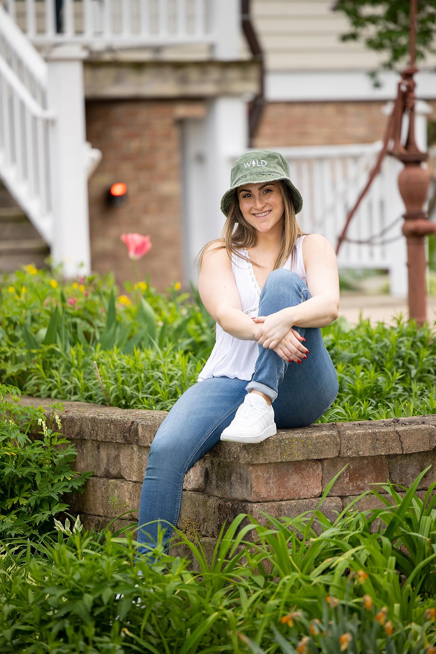 Embroidered Bucket Hat by Funky Junque
