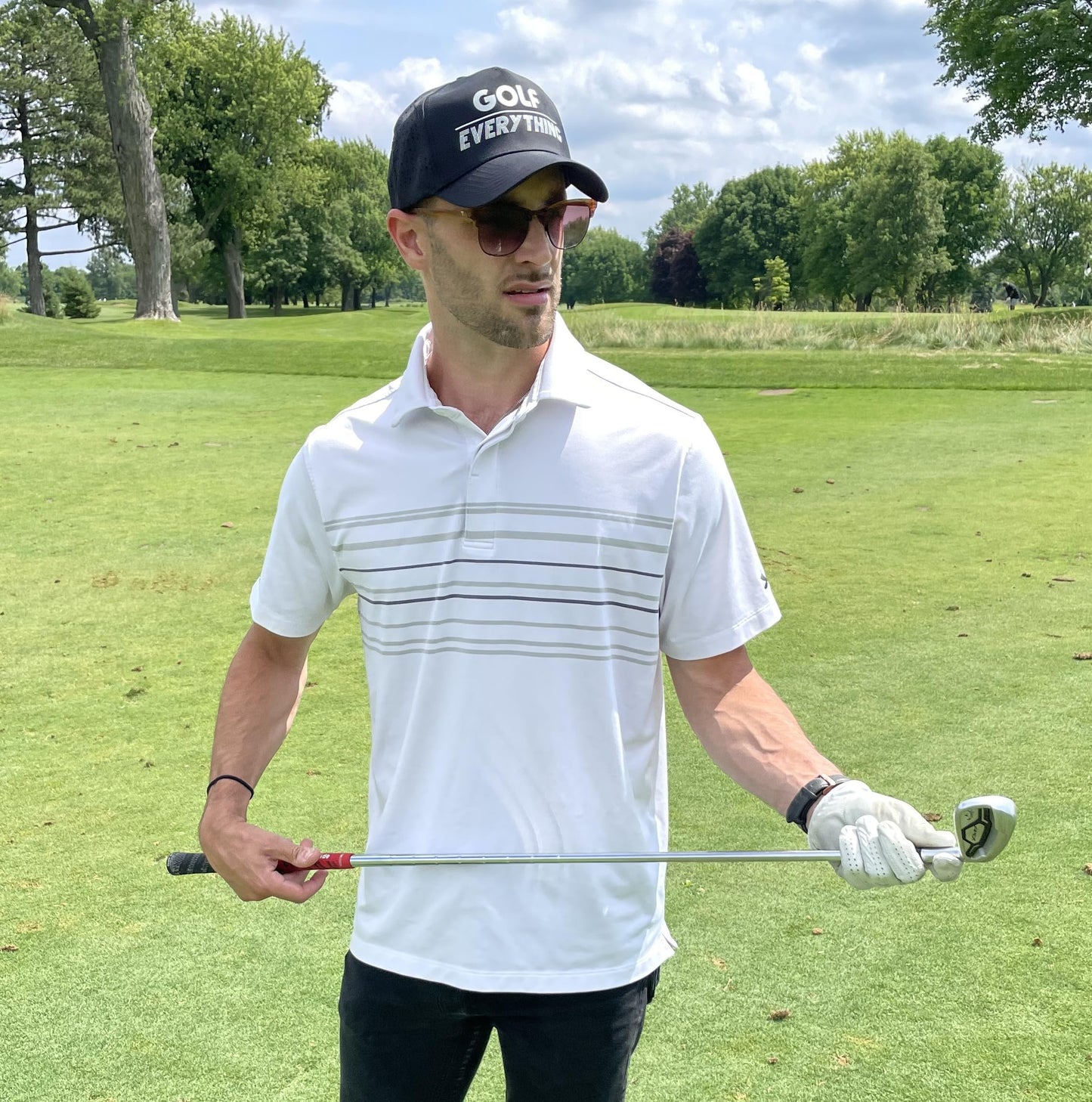 Solid Laser Cut Golf Cap by Funky Junque