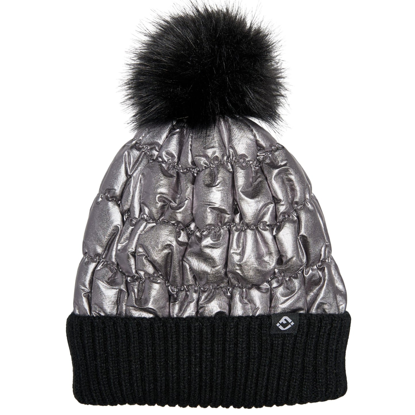 Puffer Beanie Faux Fur Pom by Funky Junque