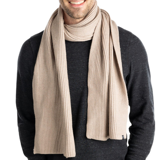 Ribbed Knit Buttery Soft Scarf by Funky Junque