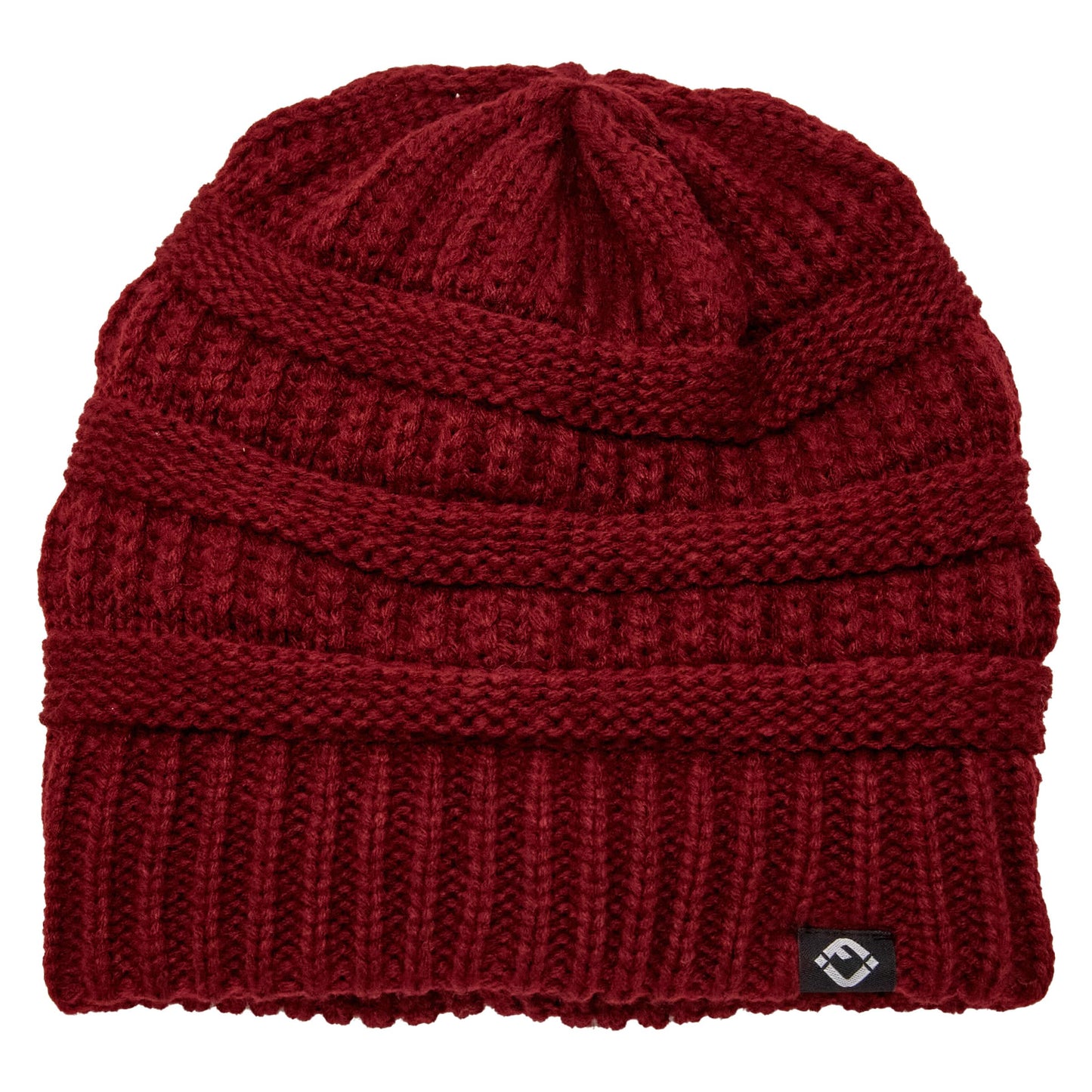 Satin Lined Ribbed Knit Beanie by Funky Junque
